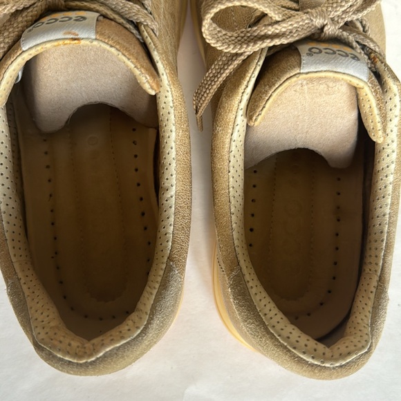 ECCO Tan Leather Spikeless Golf Shoes Mens Sz 43 (9/9.5) EUC $180 - Picture 7 of 11